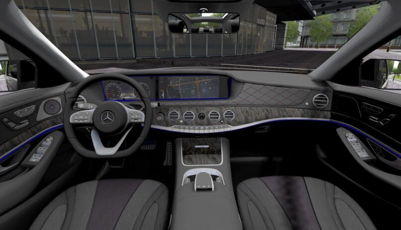 Скриншот Mercedes-Benz S63 AMG (W222) для City Car Driving 1.5.8