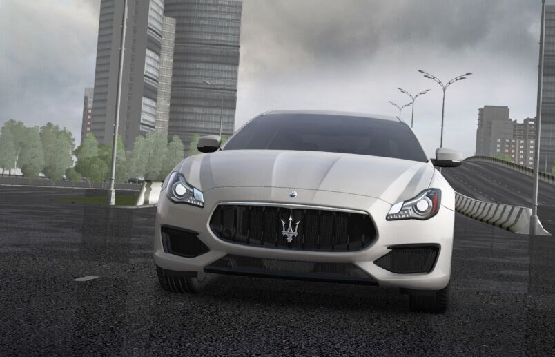 Скриншот Maserati Quattroporte 2011 для City Car Driving (1.5.9)