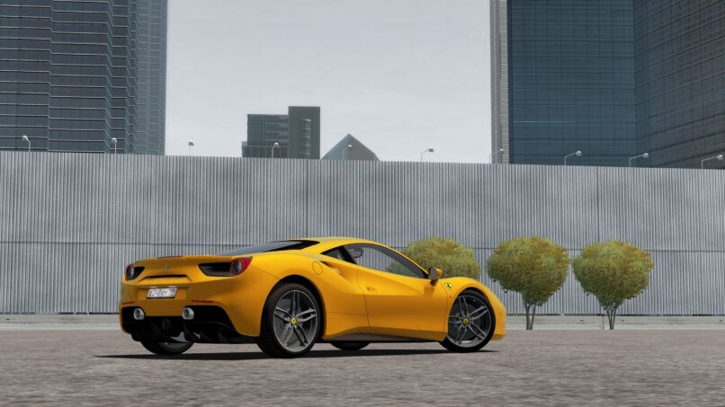 Скриншот 2015 Ferrari 488 GTB + Extras for Steam для City Car Driving (v1.5.8)