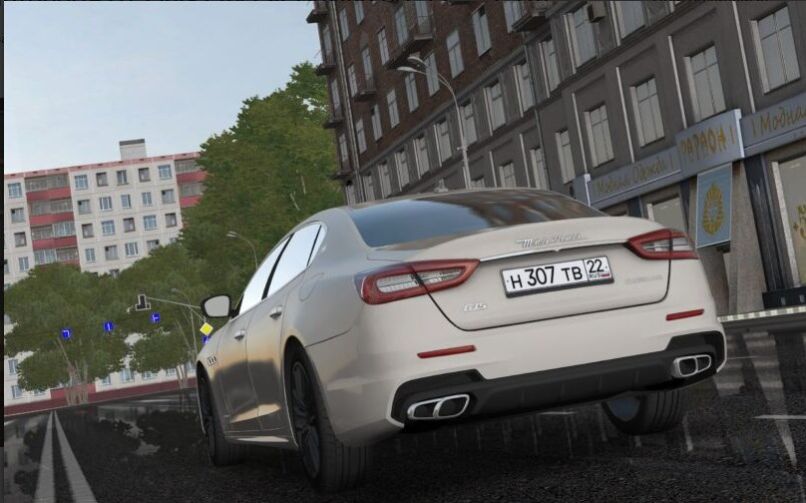 Скриншот Maserati Quattroporte 2011 для City Car Driving (1.5.9)
