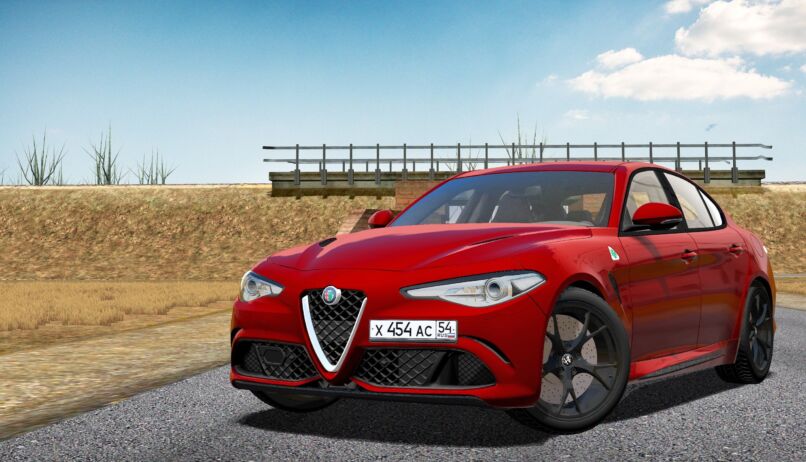 2017 Alfa Romeo Giulia Quadrifoglio для City Car Driving 1.5.7 — 1.5.8